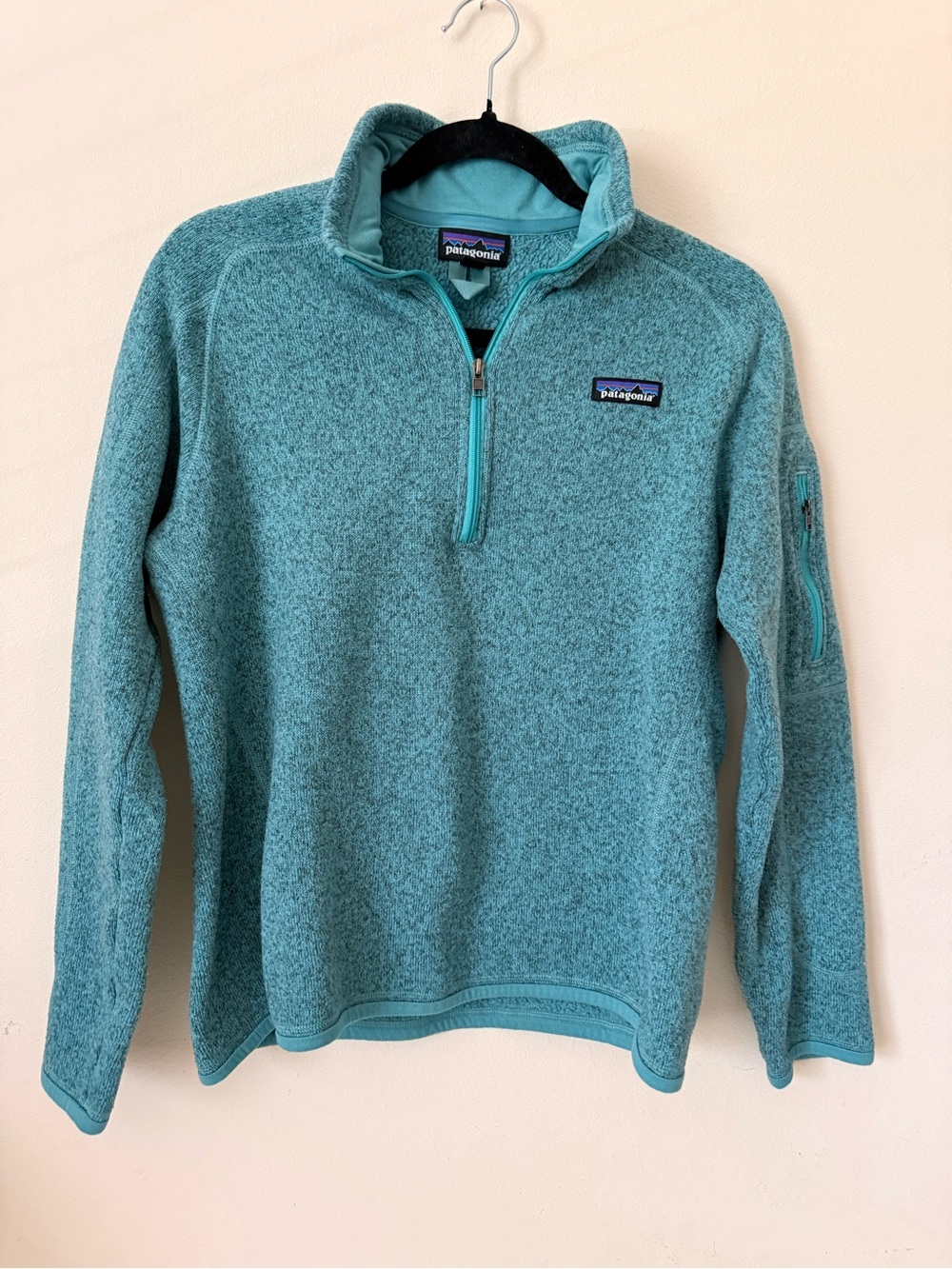 Patagonia Women's Teal Quarter-Zip Fleece Pullover